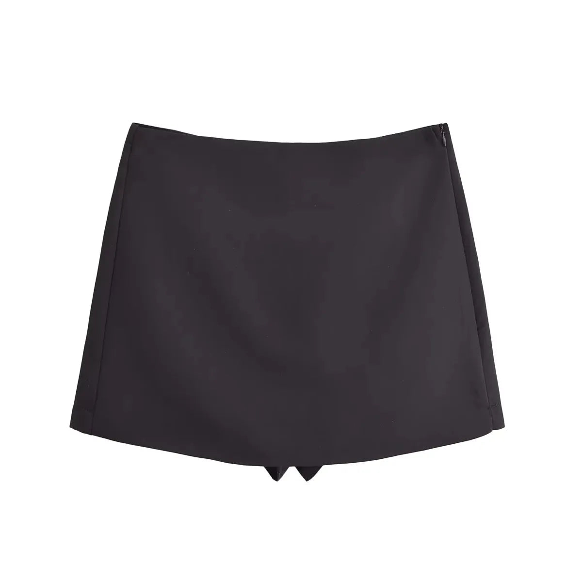 High Waist Zip Mini Skirt