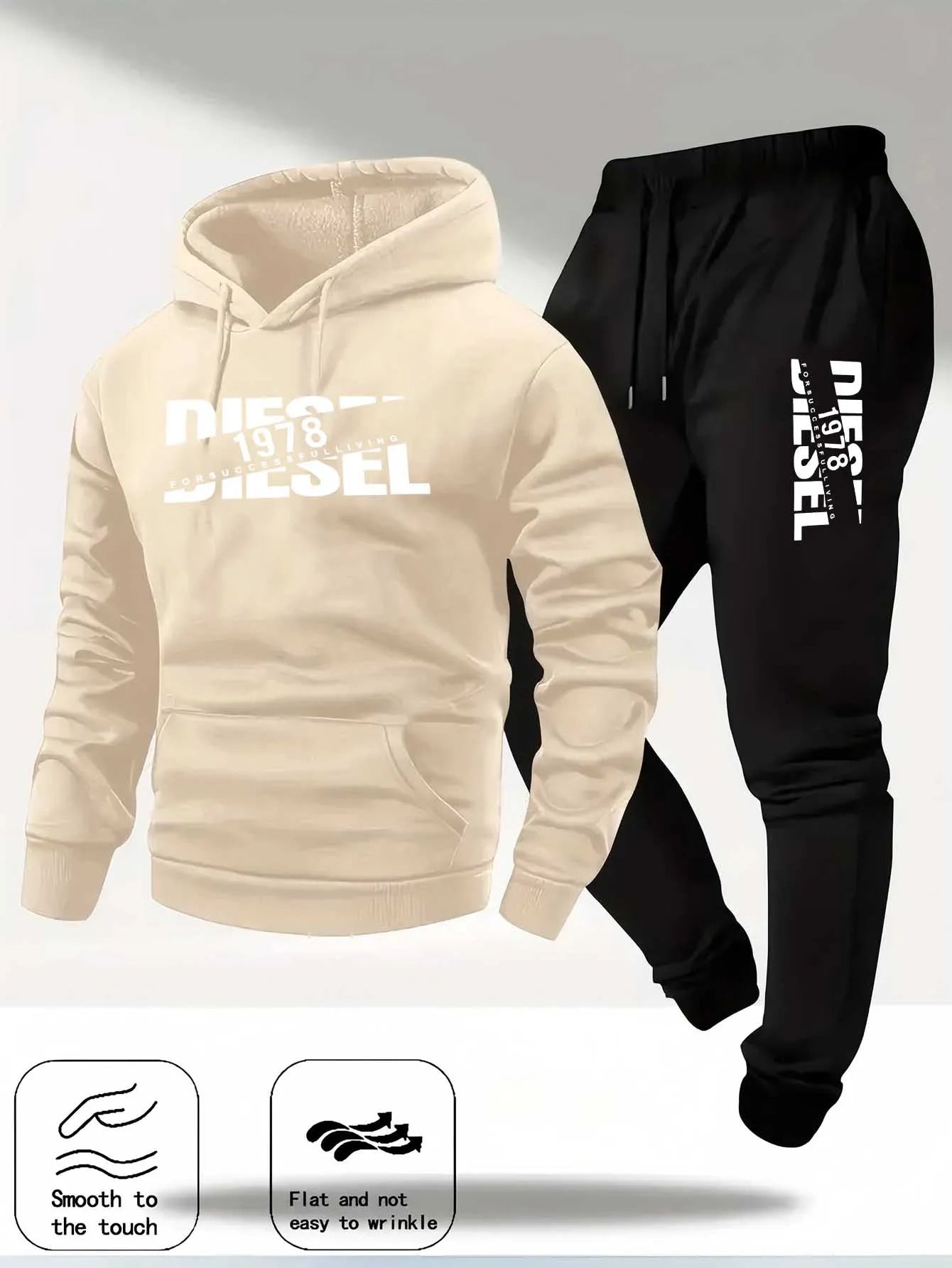 2025 popular autumn and winter new hooded sportswear sportswear fashion hooded sportswear casual sportswear and pants two in one - PrimeNest