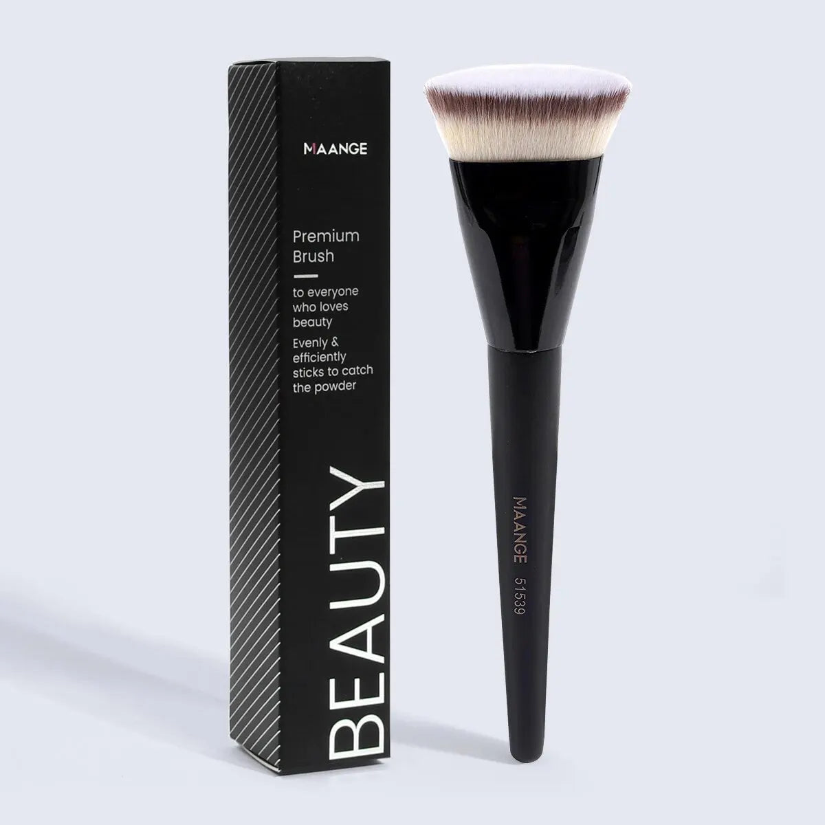 MAANGE Single Flat Round Tube Flat Head Foundation Brush With Box Powder Blush Concealer Makeup Brush Skin-friendly Makeup Tool - PrimeNest