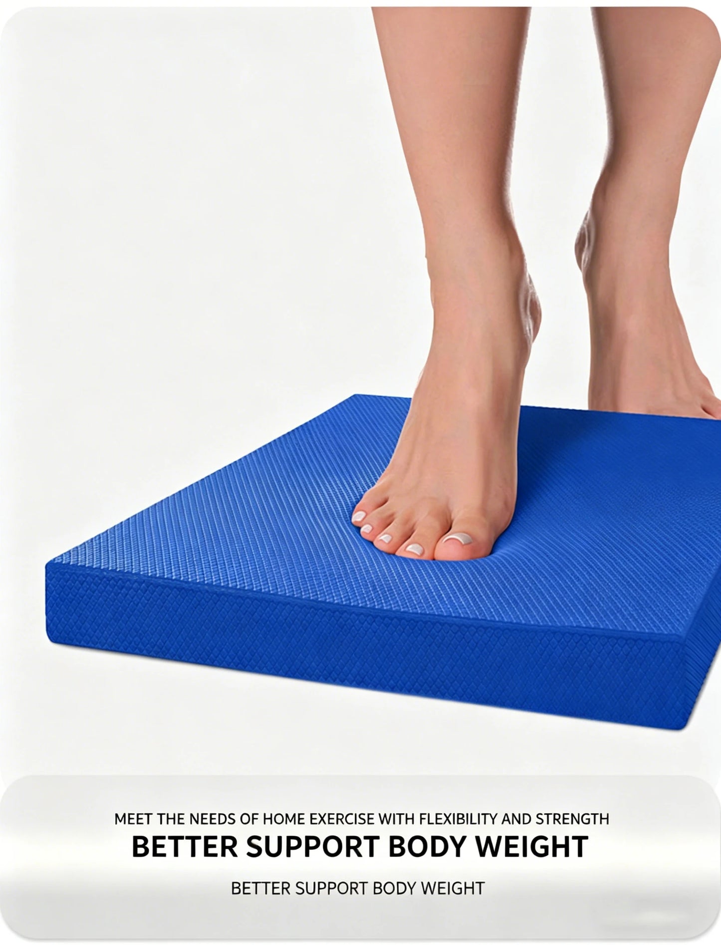 TPE Balance Pad Non-Slip Thickened High Rebound Foam Mat for Core Stability Yoga Fitness Training 50x40cm
