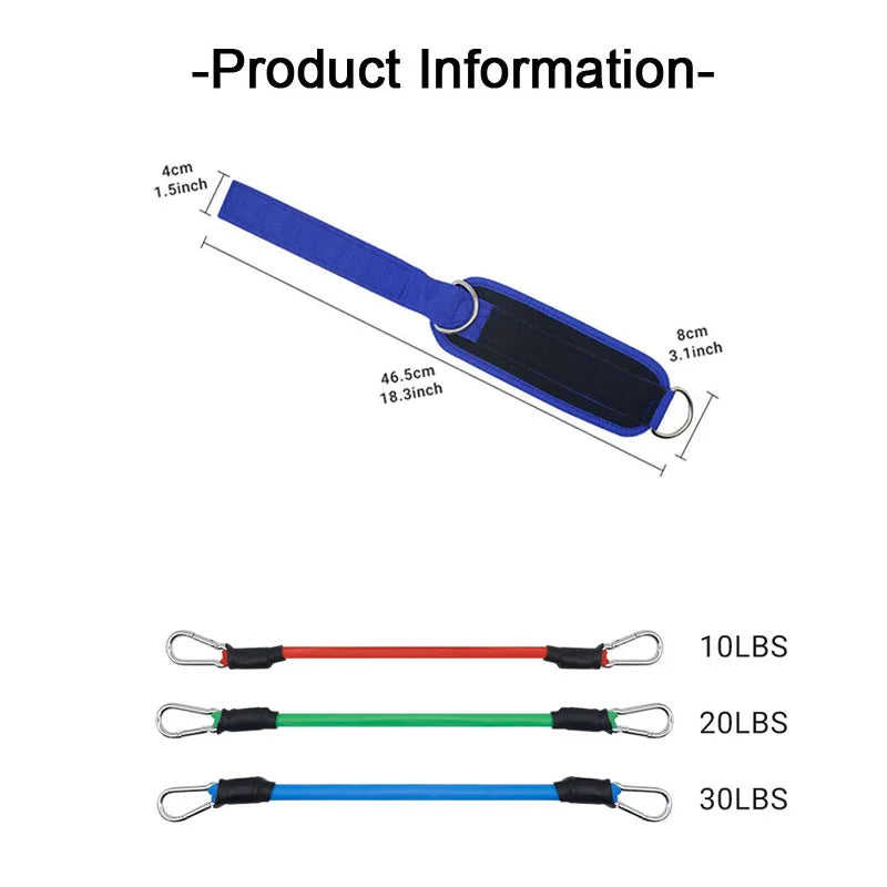 Ankle Straps Resistance Bands Set Fitness Workout  Equipment  Yoga Elastic Fitness Ankle Weight Band for Gym Man Woman TLD01