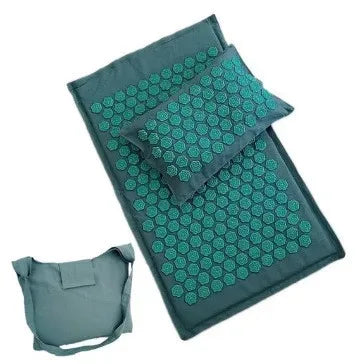 Spike Mat Acupressure Mat, Massage Mat Acupuncture Pillow Set Yoga Mat Needle Relieve Back, Neck and Sciatic Pain, Relax Muscles