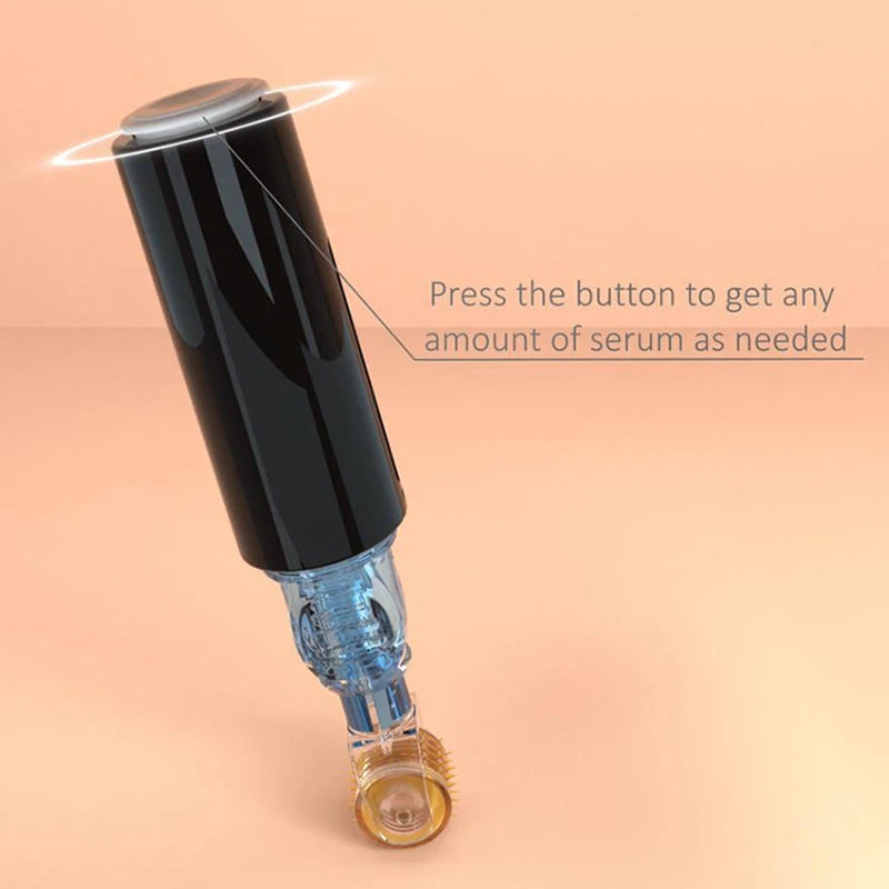 Titanium Needle Roller For Skin,0.2mm\0.25mm\0.3mm Derma Roller,Needles Instrument Facial Care Tools and Serum Applicator