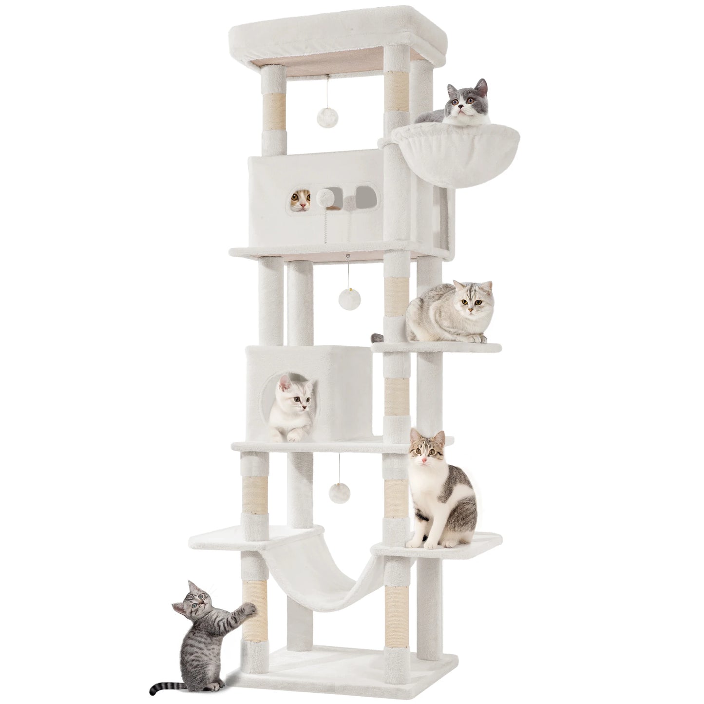 210cm XL Multi-Level Cat Tree Tower