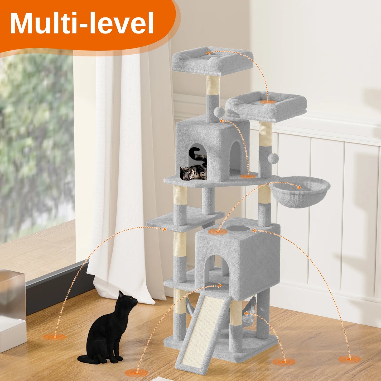 158cm Multi-Level Cat Tree