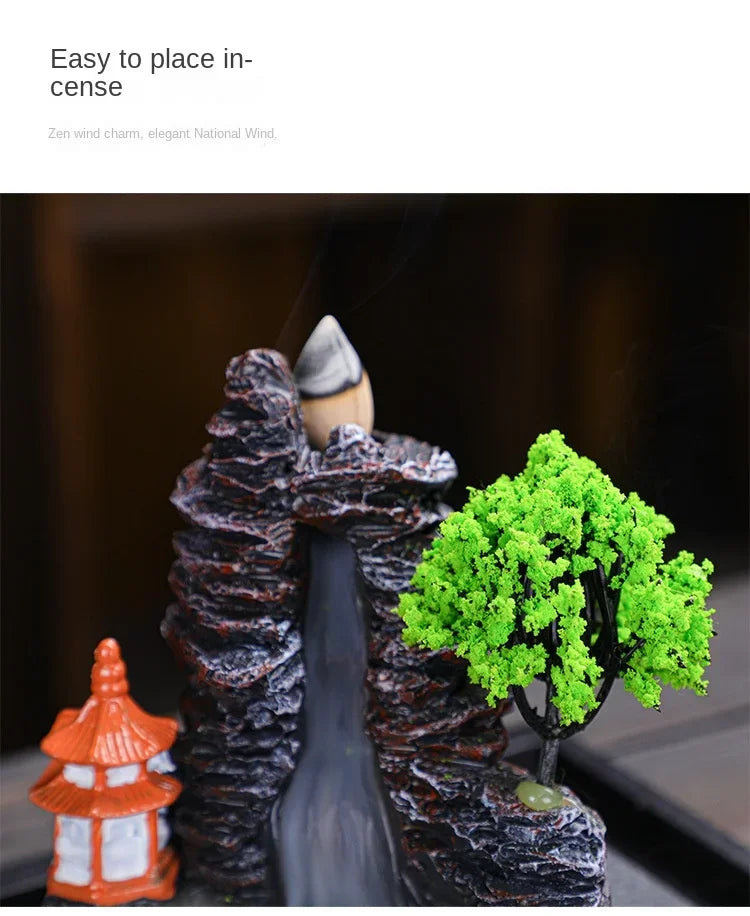 Resin Reflux Incense Burner Tower