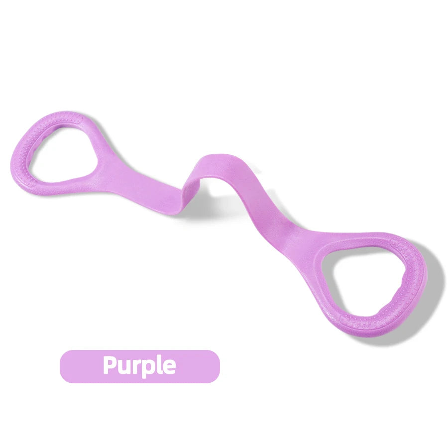 8 Fitness Workout Resistance Band Arm Back Shoulder Exercise Elastic Training Band Yoga Pilates Equipment - PrimeNest