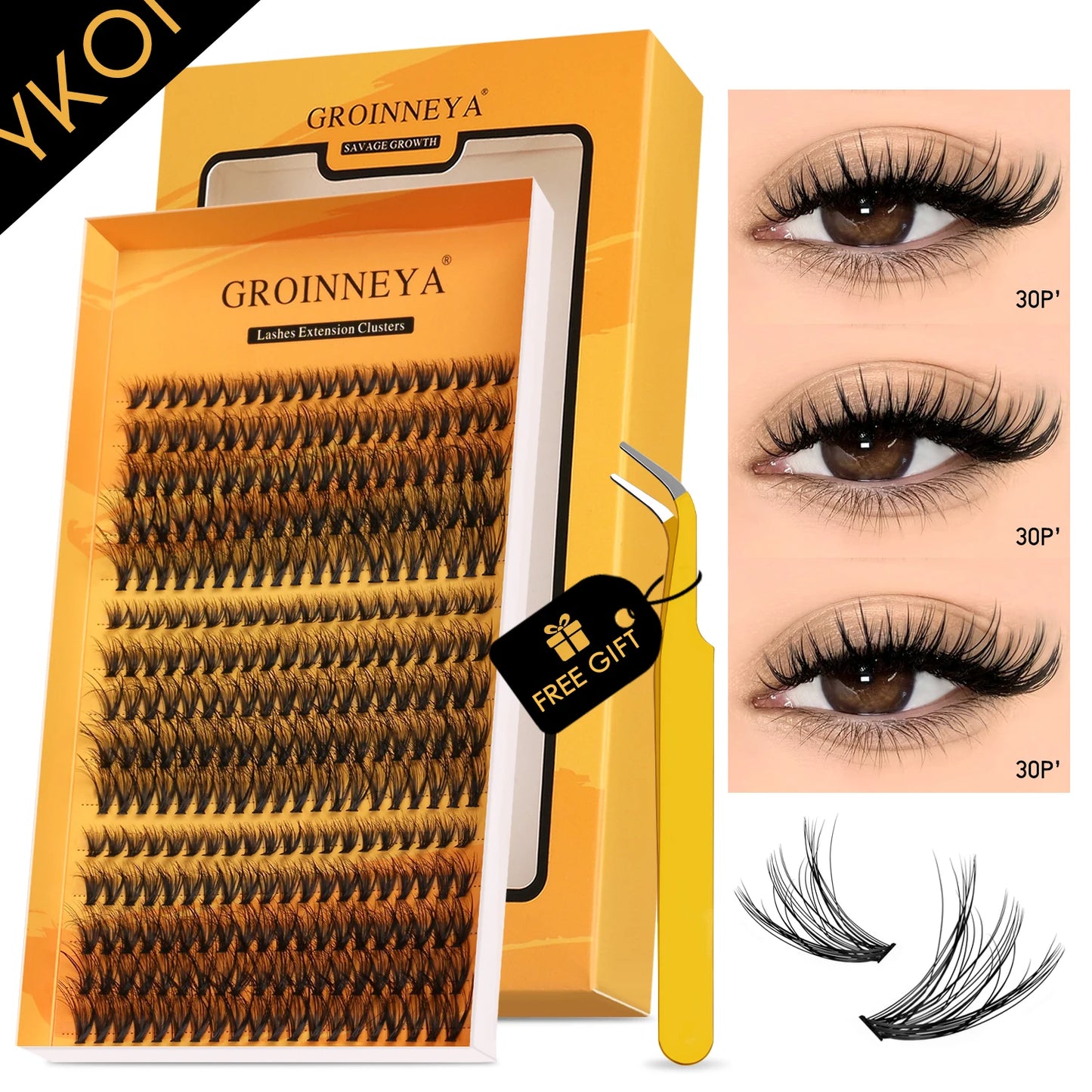 DIY Wispy Lash Clusters