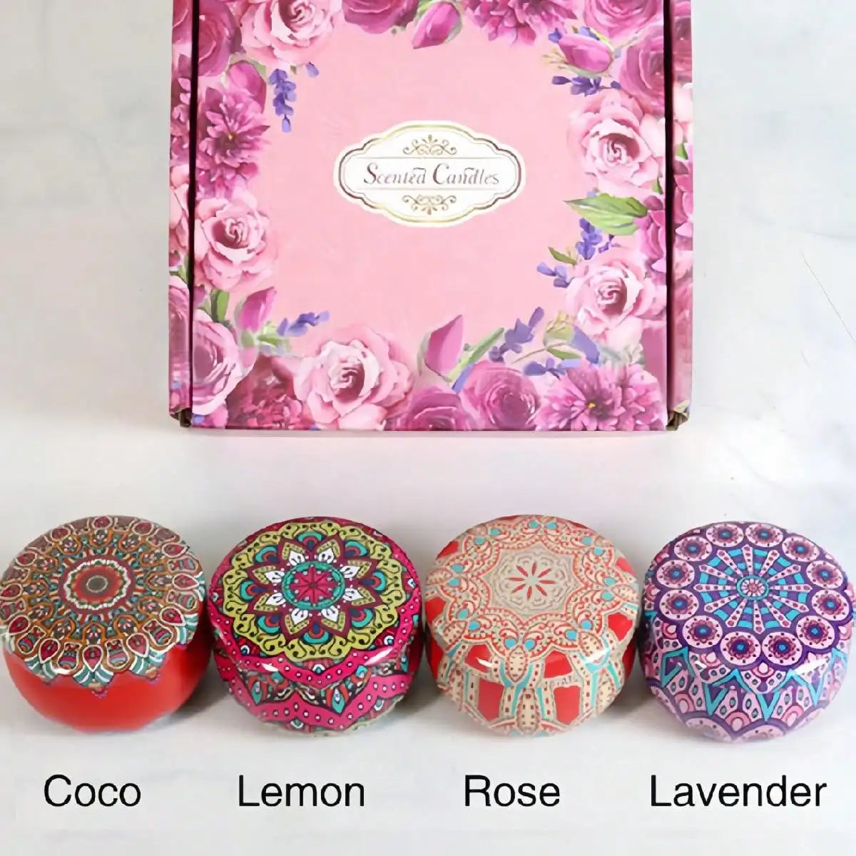 4 cans/set of hot melt wax aromatherapy set, homemade soy candle cups, flower candles for weddings and holiday decorations