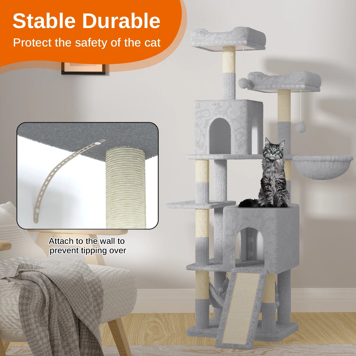 158cm Multi-Level Cat Tree