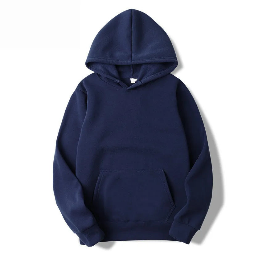 Men's Solid Colour Pullover Hoodie