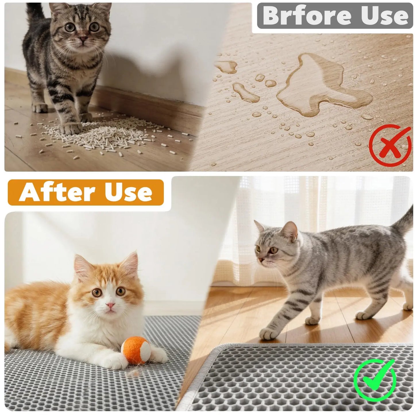 Double Layer Cat Litter Mat