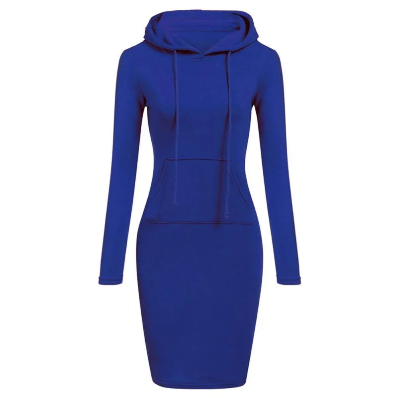 Women's Hooded Sweatshirt Dress