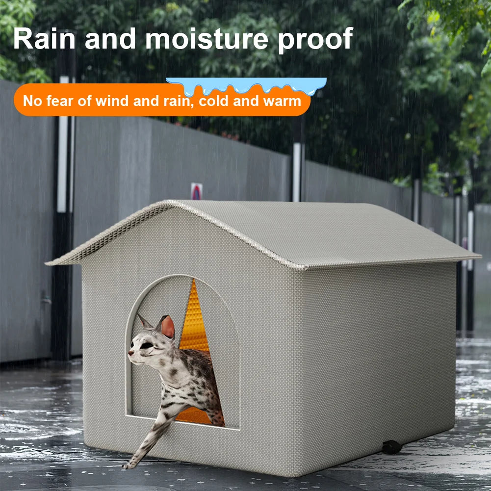 Weatherproof Outdoor Cat House