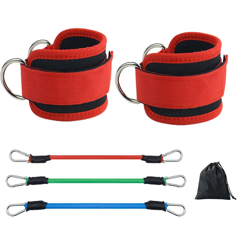 Ankle Straps Resistance Bands Set Fitness Workout  Equipment  Yoga Elastic Fitness Ankle Weight Band for Gym Man Woman TLD01