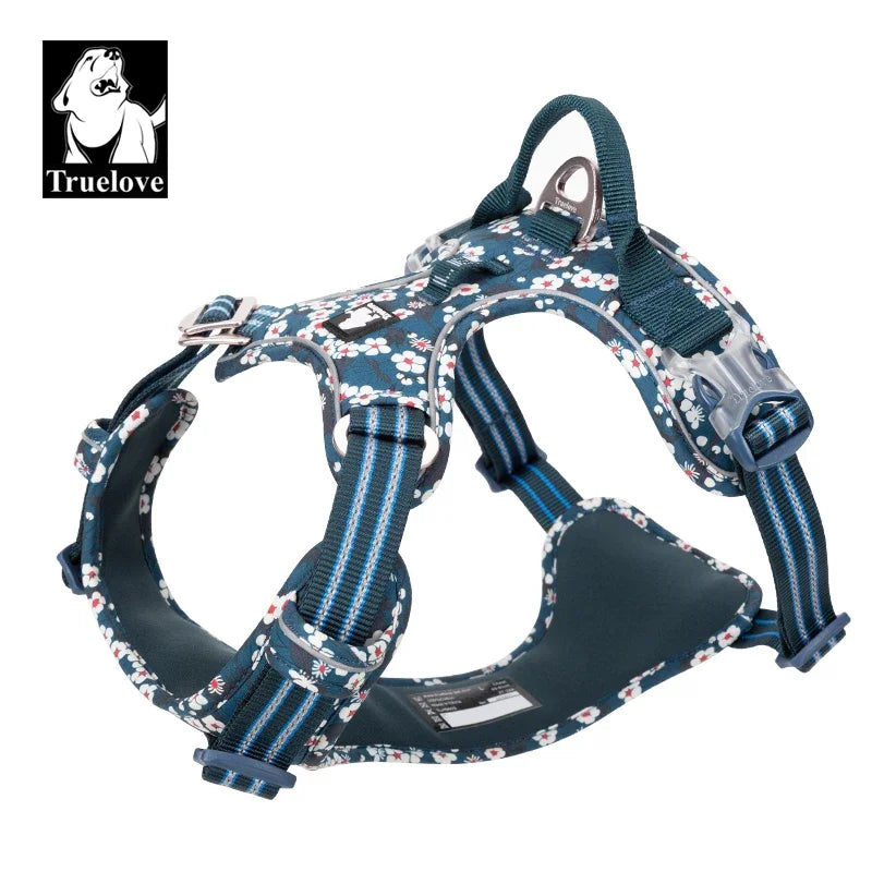 Truelove Floral Cotton Dog Harness Vest