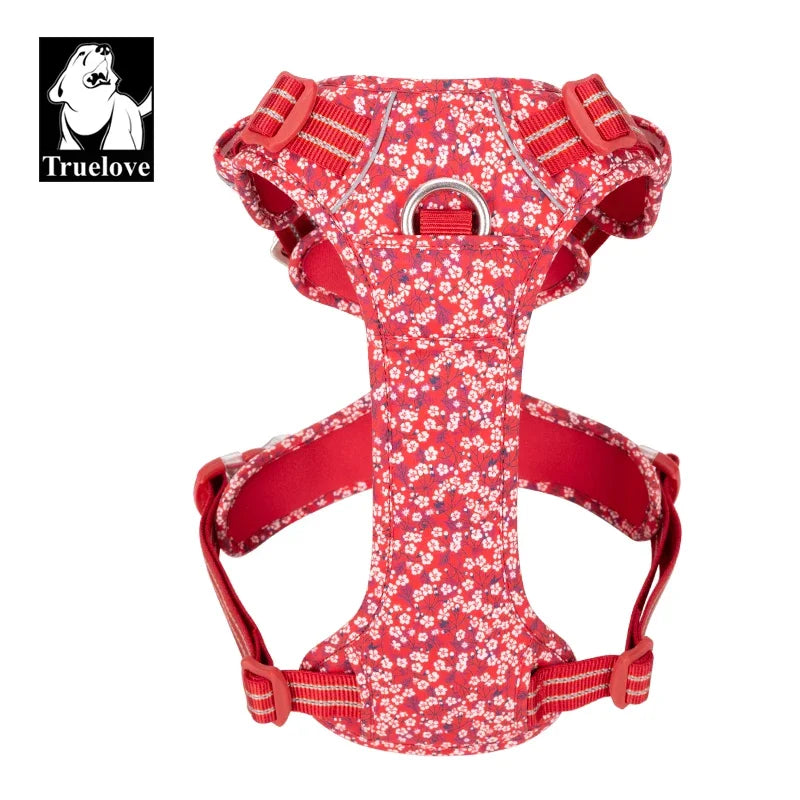 Truelove Floral Cotton Dog Harness Vest