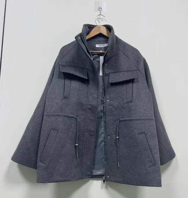Wool-Blend Longline Coat
