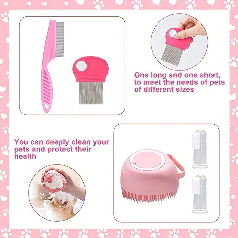 8-Piece Cat Grooming Kit
