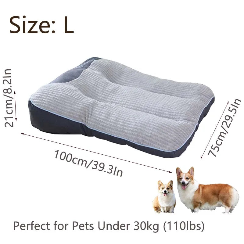 Extra Thickened Extra Large Dog Bed 47inch for Large Dogs, Orthopedic Dog Mat for Large Senior Dogs,Durable Kennel Cush