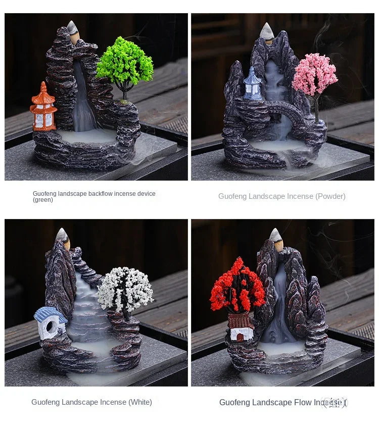 Resin Reflux Incense Burner Tower