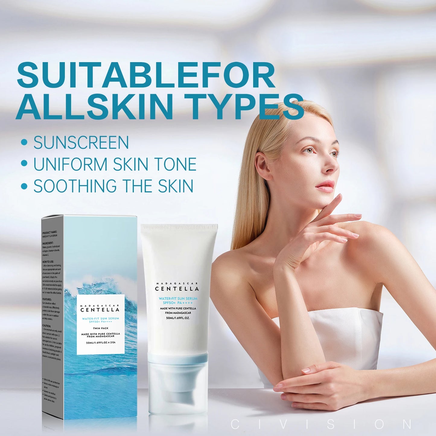 SPF50+ Centella Sunscreen Cream