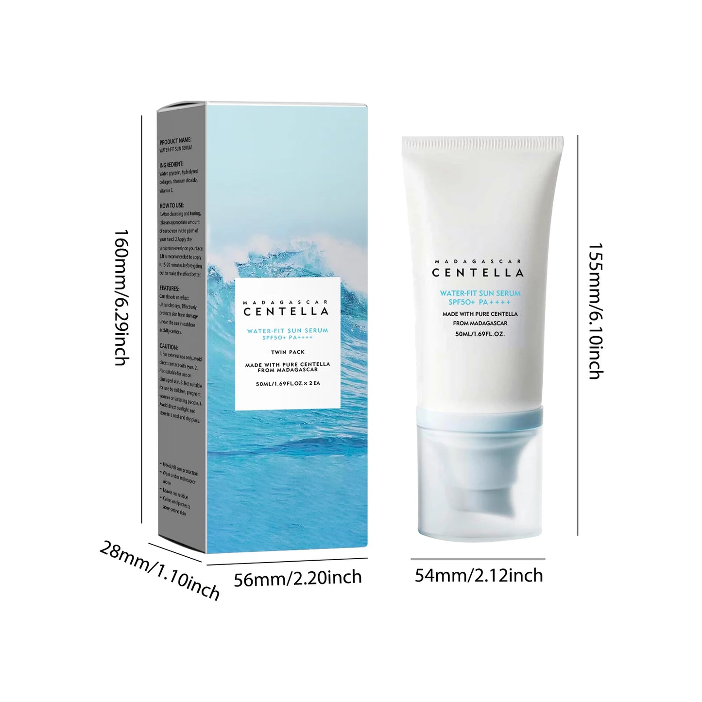 SPF50+ Centella Sunscreen Cream