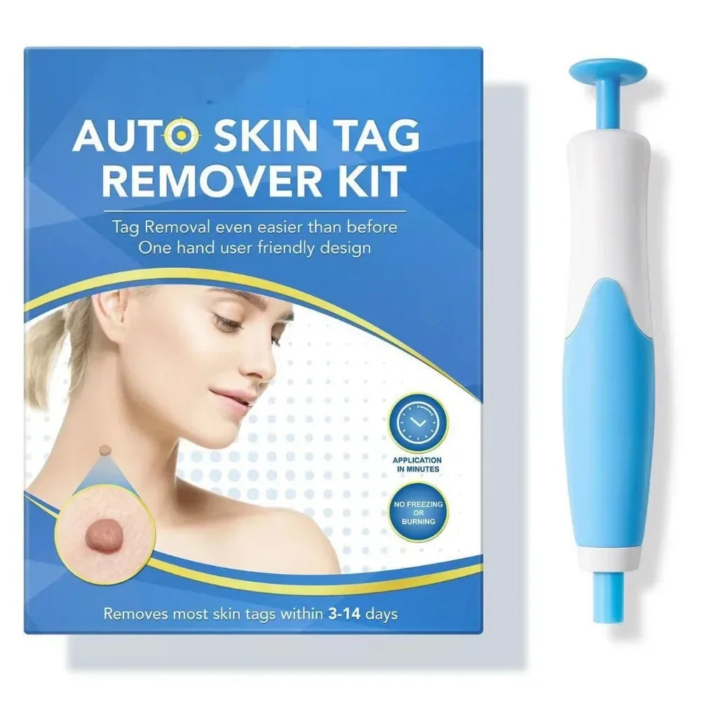 2 In1 Painless Auto Skin Tag Mole Wart Removal Kit Cleaning Tools Face Skin Care Body Wart Dot Treatments Remover Beauty Health - PrimeNest