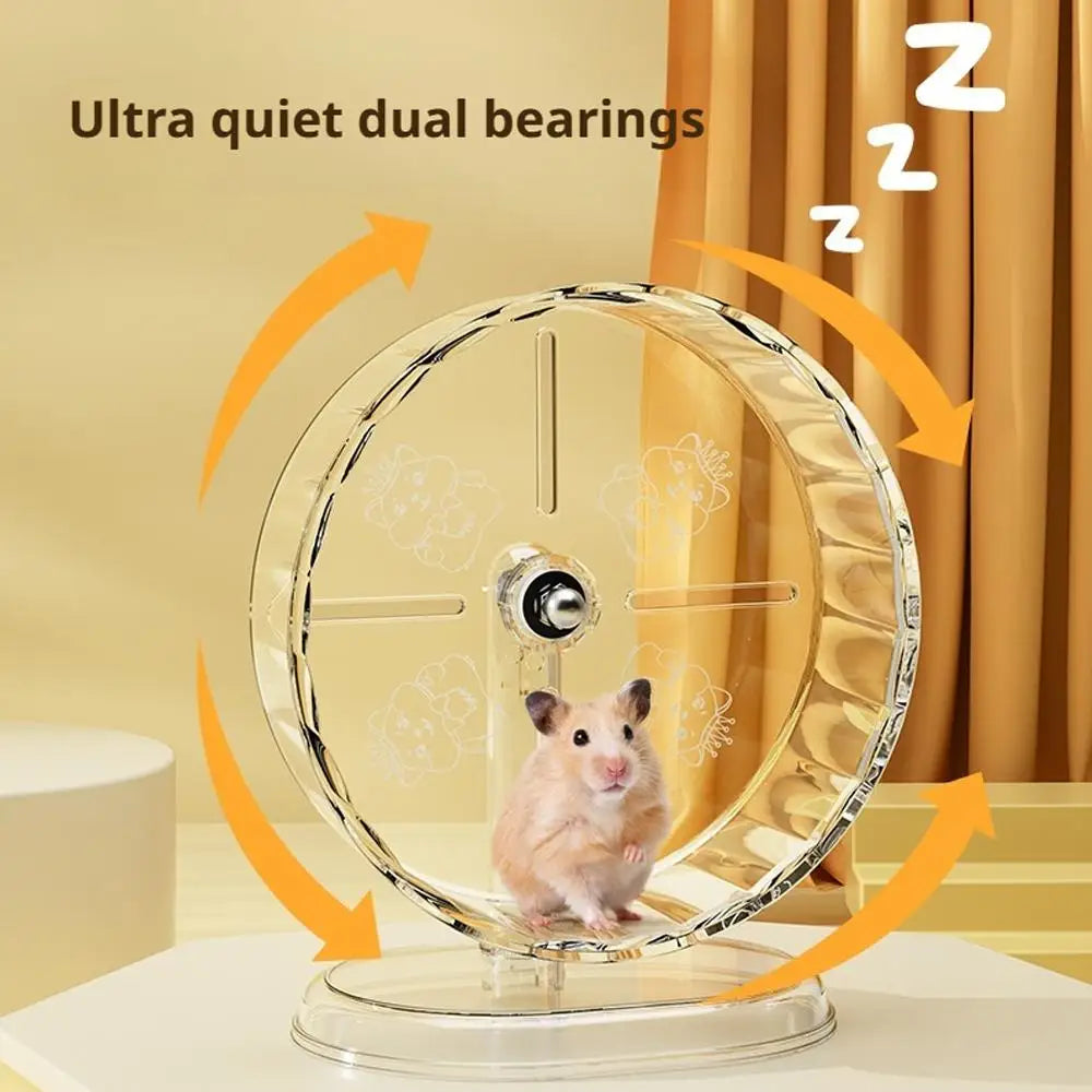 Transparent Hamster Running Wheel