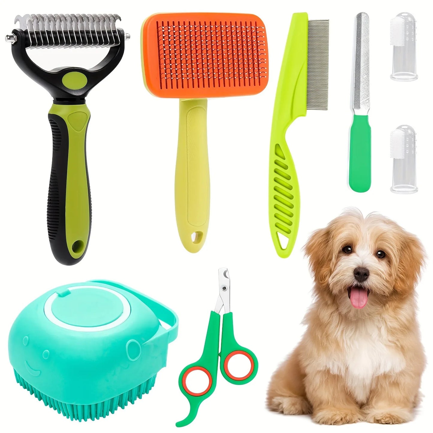 8-Piece Cat Grooming Kit