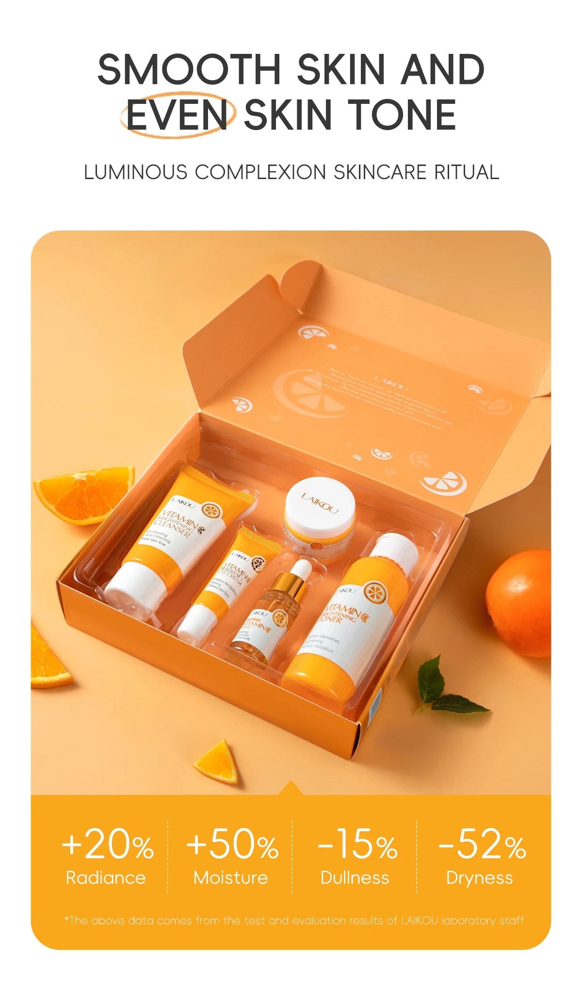 LAIKOU Vitamin C Skincare Set (5pc)