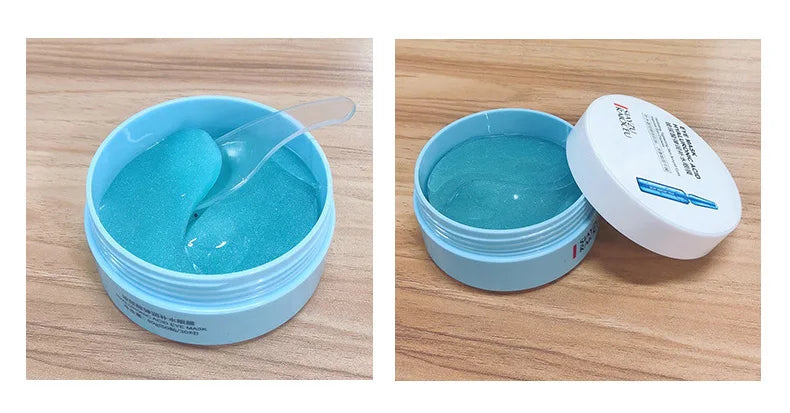 60pcs Hyaluronic Acid Crystal Collagen Eye Mask Anti Dark Circles Remove Eye Bags Moisturizing Firming Eye Patches Skin Care - PrimeNest