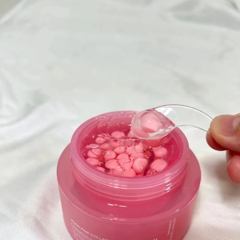 Korean PDRN Pink Collagen Capsule Cream with Niacinamide Cream for Uneven Skin Tone Lightweight Face Moisturizer Non Greasy care - PrimeNest