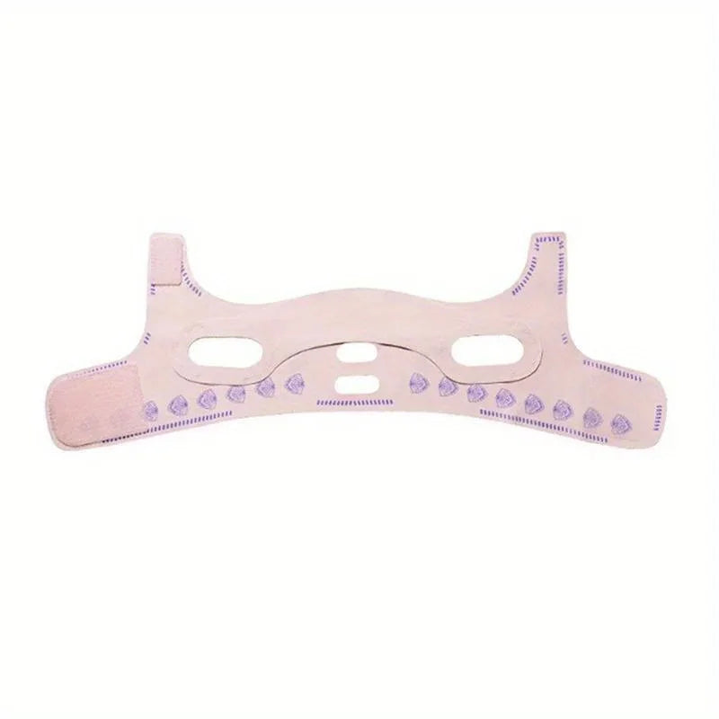 Double-Layer Face Slimming Belt - 2-in-1 V Line Shaper Anti-Aging Strap for Cheek Chin Lift Overnight Facial Contouring - PrimeNest