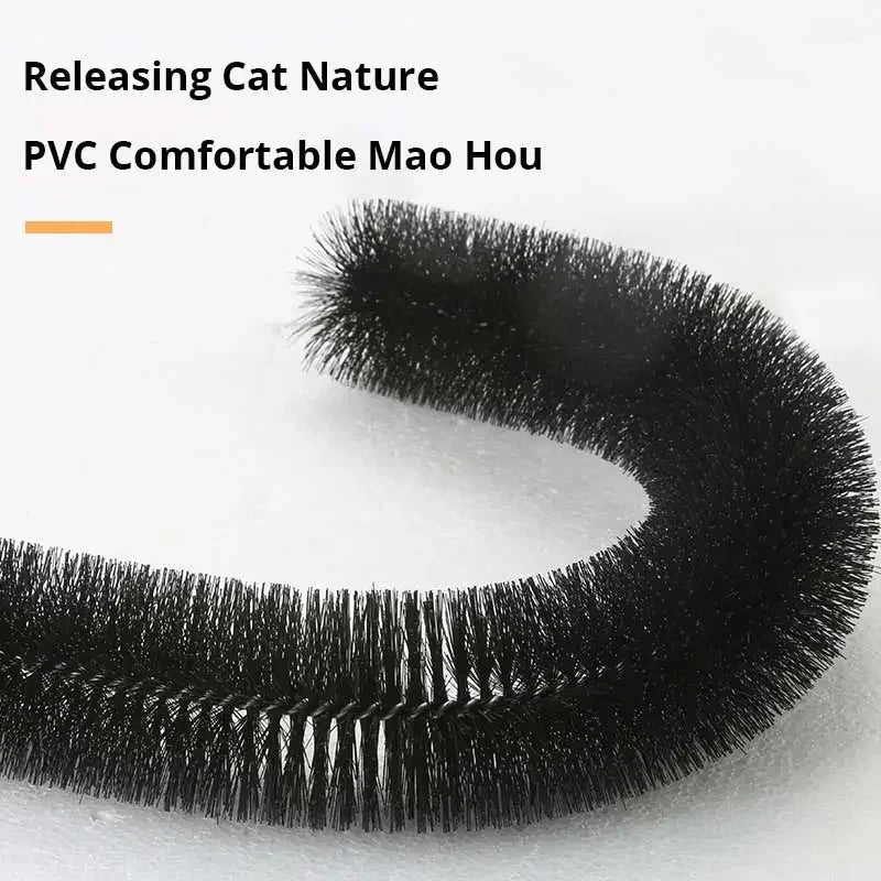 Cat Toy Arch Self Groome Pamper Feline with A Massage Grooming Rubbing Brush with Scratching Pad Toy for Cats Interactive Toys - PrimeNest