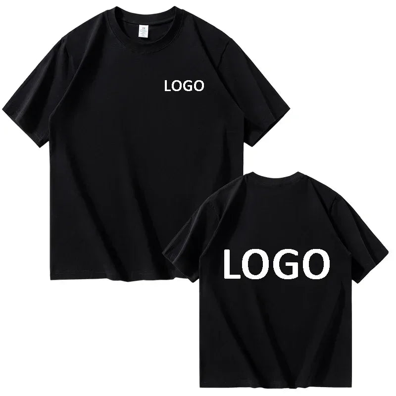 Customized 100% Cotton Printed T-shirts Men Fashion Short Sleeve O-neck Tshirt Women Personality Streetwear Tee Tops Camiseta - PrimeNest