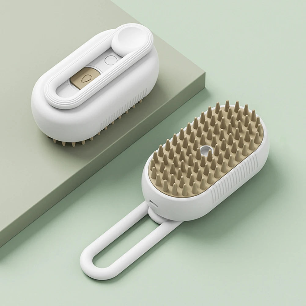 USB Rechargeable Dog Bath Brush Dog Cat Dog Grooming Comb With Electric Water Spray Cat Massage Brush for Short Long Haired Pets - PrimeNest