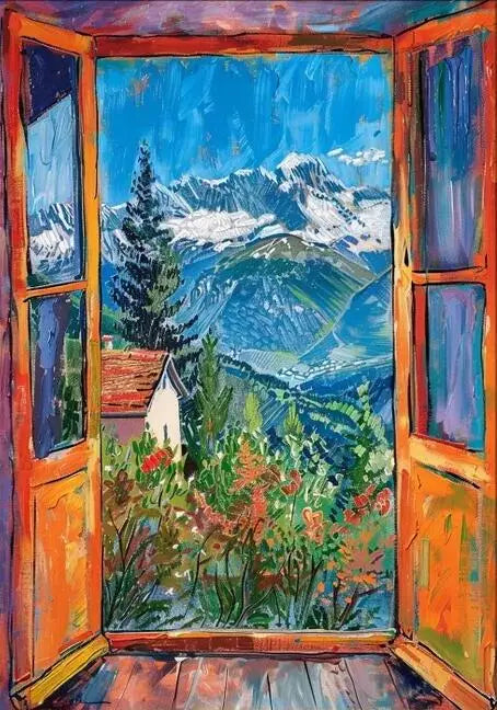 Henri Matisse Open Window Painting Poster Print For Living Room Home Decor Abstract Canvas Painting Modern Landscape Wall Art