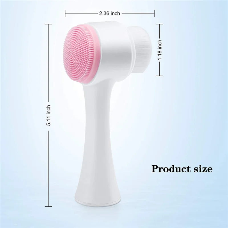 3D Double-Sided Silicone Face Brush