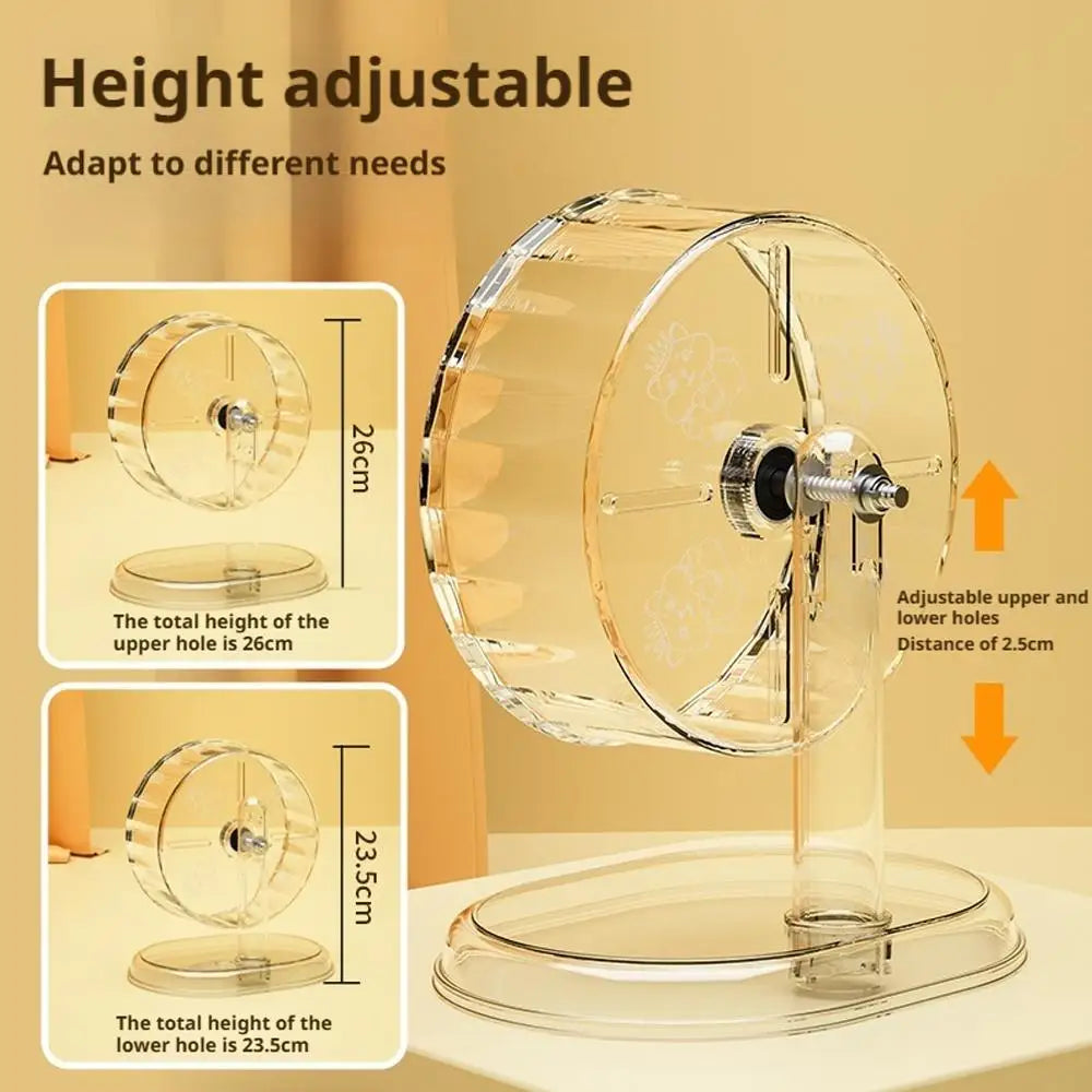 Transparent Hamster Running Wheel