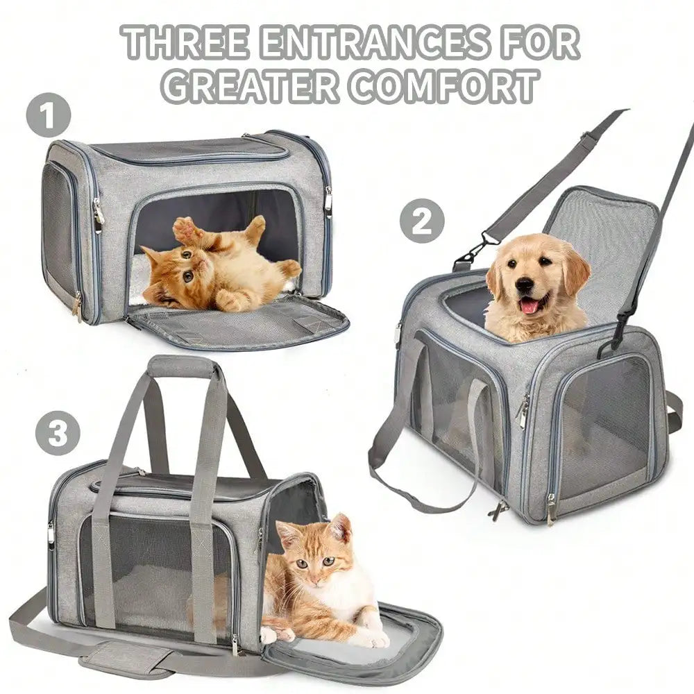Soft-Sided Foldable Pet Carrier