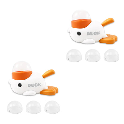 Interactive Duck Shaped Dog Slow Feeder Washable Automatic Dog Feeder Toy with 3 Food Outlet Size for Pets Food Dispenser - PrimeNest