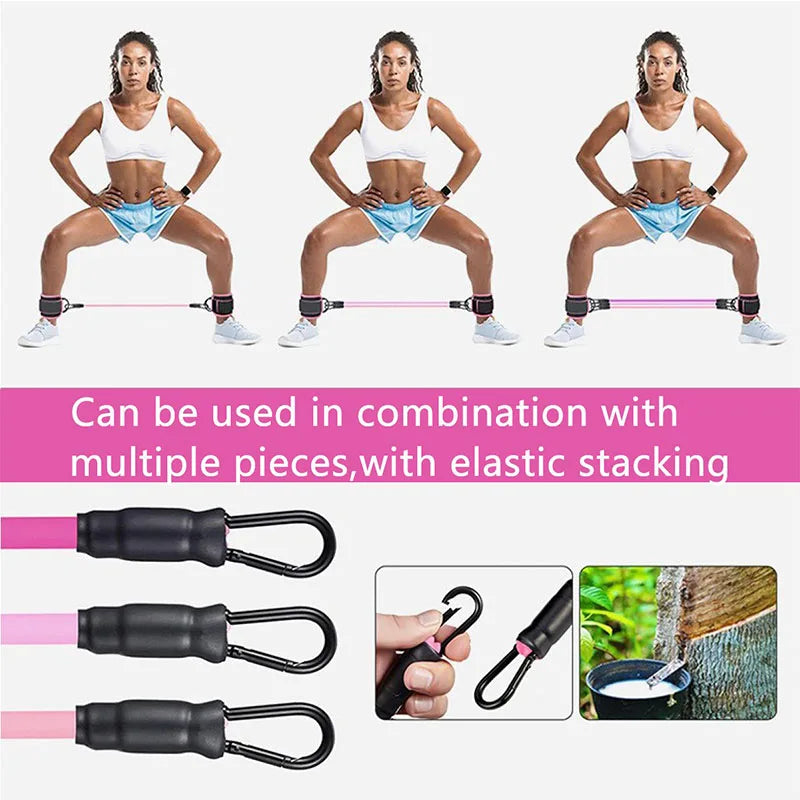Ankle Straps Resistance Bands Set Fitness Workout  Equipment  Yoga Elastic Fitness Ankle Weight Band for Gym Man Woman TLD01