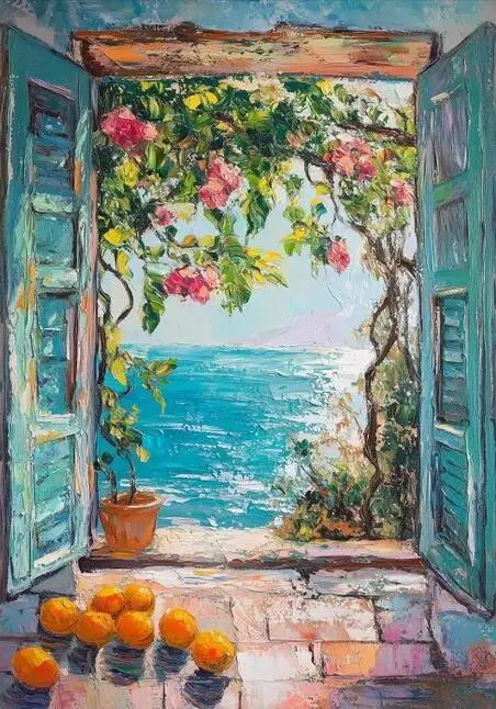 Henri Matisse Open Window Painting Poster Print For Living Room Home Decor Abstract Canvas Painting Modern Landscape Wall Art
