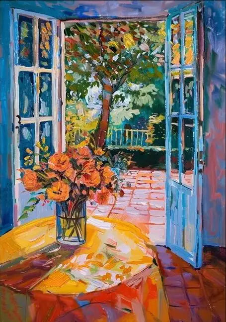 Henri Matisse Open Window Painting Poster Print For Living Room Home Decor Abstract Canvas Painting Modern Landscape Wall Art