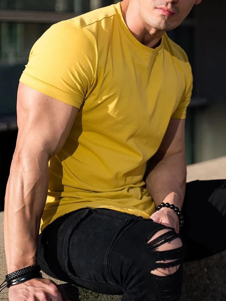 Men's Muscle Fit Gym T-Shirt