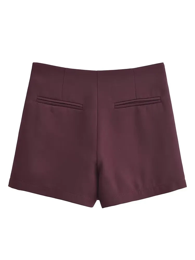 High Waist Zip Mini Skirt