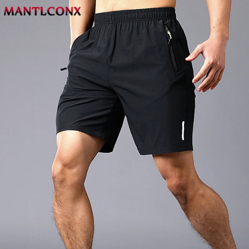 Men's Elastic Waist Quick-Dry Sports Shorts