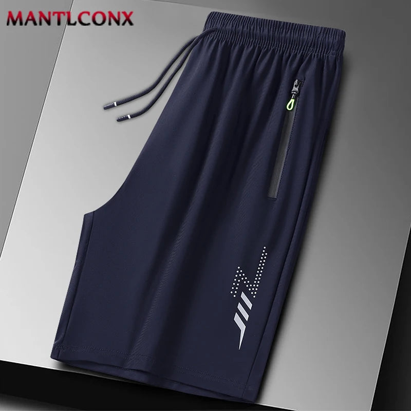 Men's Elastic Waist Quick-Dry Sports Shorts