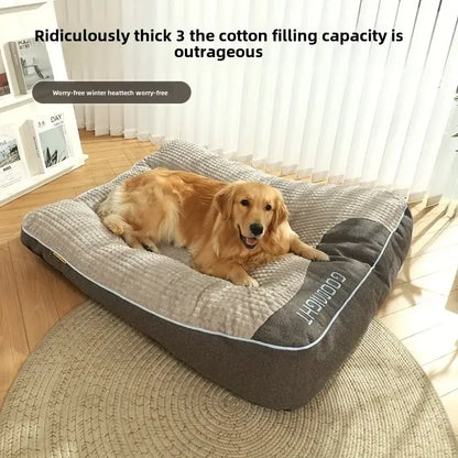 Extra Thickened Extra Large Dog Bed 47inch for Large Dogs, Orthopedic Dog Mat for Large Senior Dogs,Durable Kennel Cush - PrimeNest